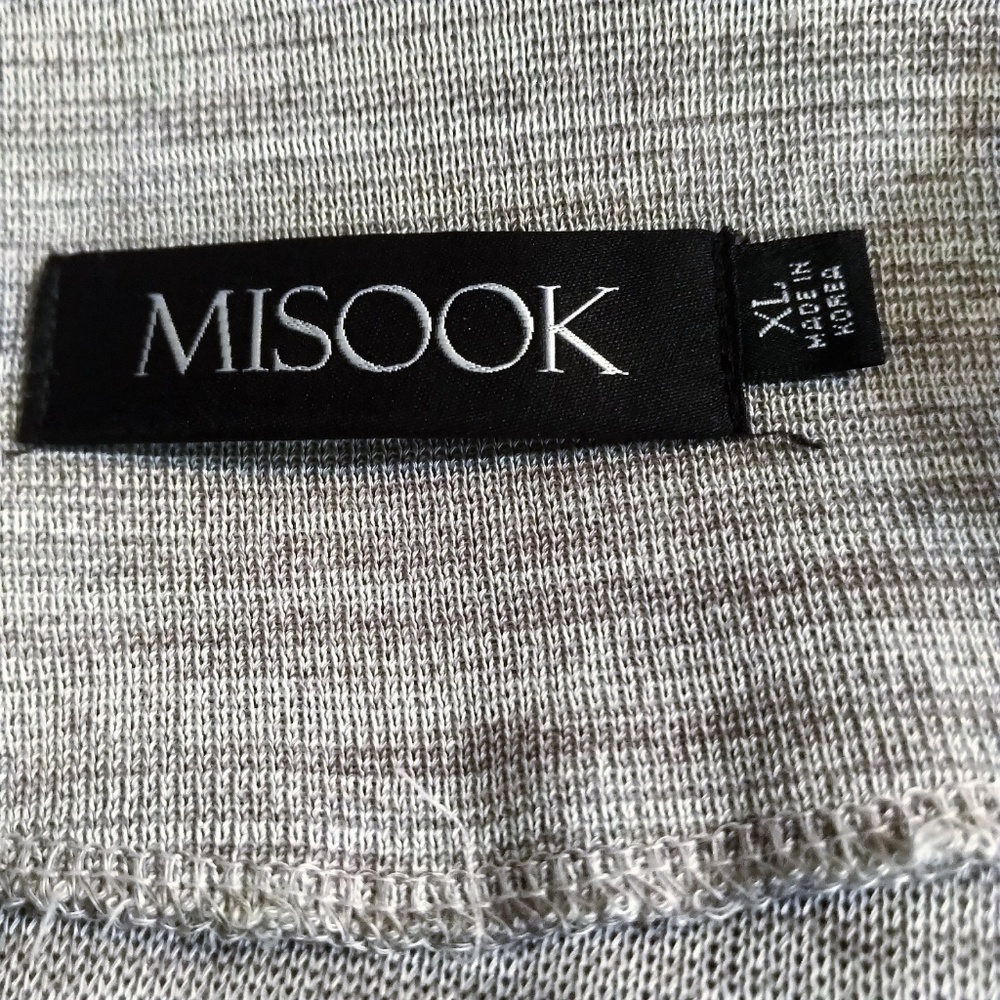 Misook Scallopped Strip Cardigan EUC XL - Picture 7 of 8